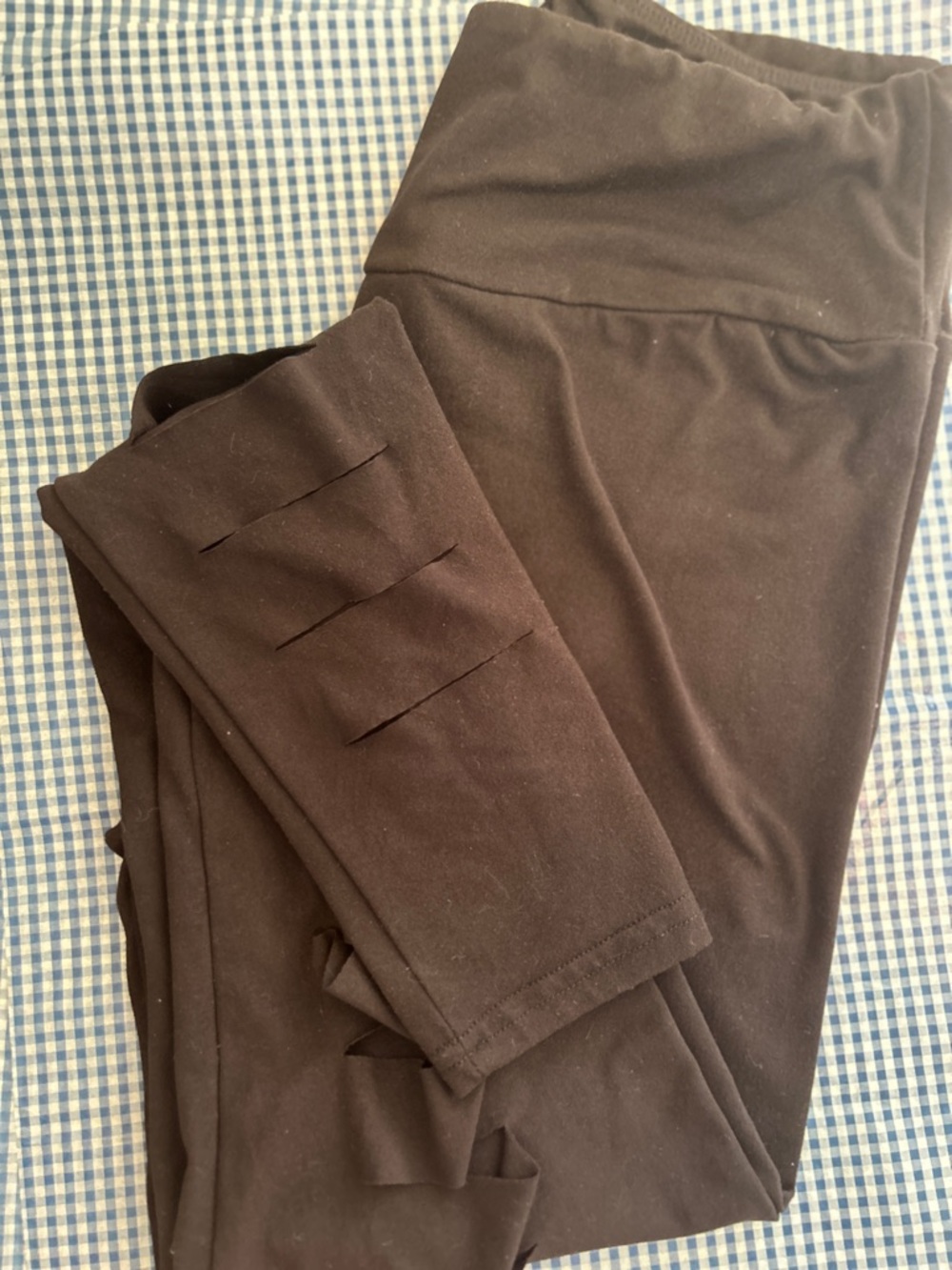 Black Distressed Leggings